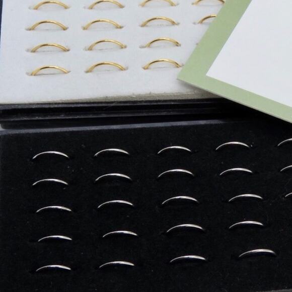 3 Silver Stainless Steel Nose Hoops 6mm - Picture 2 of 4